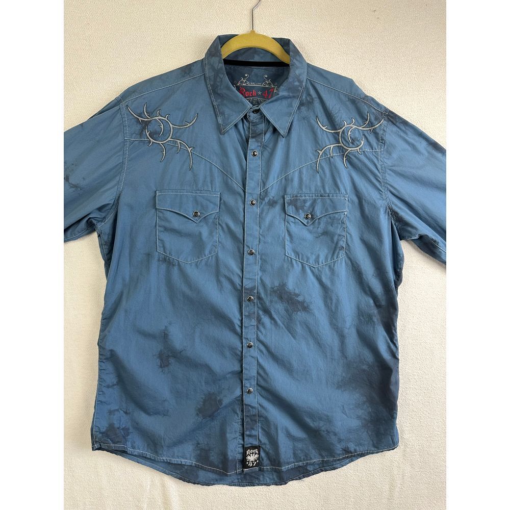 Rock 47 by Wrangler Button Up Extra Large Long Sleeve‎ Snap Button